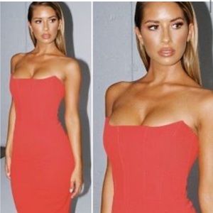 House of CB Niaz strapless corset dress